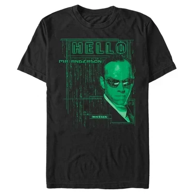 Men's  Hello Mr. Anderson T-Shirt black