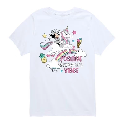 Футболка с коротким рукавом и рисунком Positive Summer Vibes белого цвета