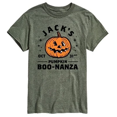Мужская футболка Jacks Pumpkin Boonanza с коротким рукавом и графическим принтом, зеленая