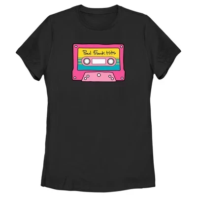 Женская футболка Paul Frank с принтом «Cassette Tape Hits», черная