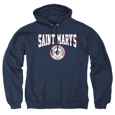 Мужская толстовка с капюшоном Collegiate Seal от Калифорнийского колледжа Святой Марии, синяя