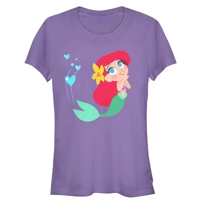 Женская футболка Ariel Love для юниорок фиолетового цвета