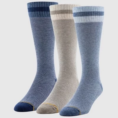 Мужские носки Signature Gold by GOLDTOE с комфортным верхом Pique Crew 3pk - 6-12,5