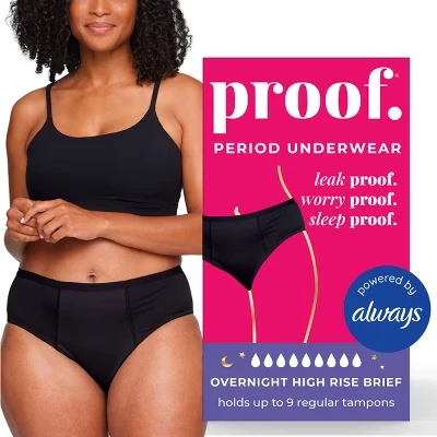 Женские трусы Proof Underwear для месячных, черные