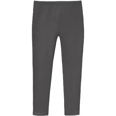 Легинсы для девочек City Threads флисовые, угольные