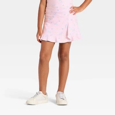 Шорты Active Skort с цветочным принтом Cinnamoroll для девочек - светло-розовый