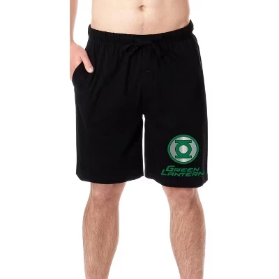 Мужские пижамные шорты Green Lantern, черные