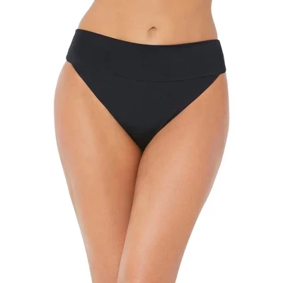 Купальники с высоким вырезом Cheeky Swim Brief (доступны большие размеры) черного цвета