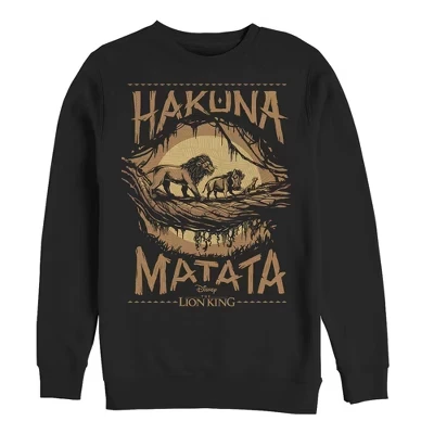 Мужской свитшот The Lion King Hakuna Matata, черный