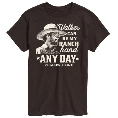 Мужская футболка Yellowstone Walker Ranch Hand, тёмно-коричневая