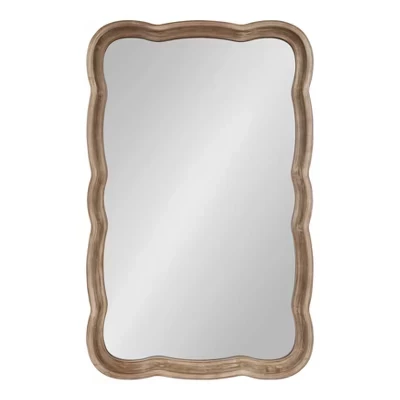 Настенное зеркало Hatherleig Scallop размером 23,5 x 38 дюймов -