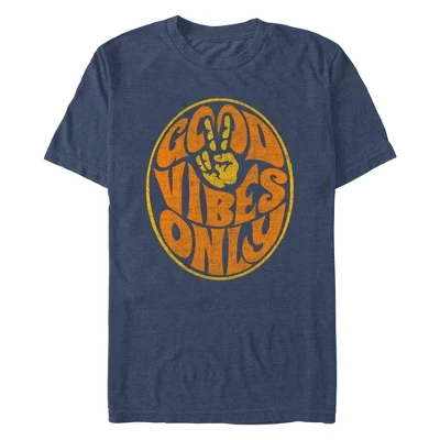 Мужская футболка Lost Gods Distressed Good Vibes Only синего цвета