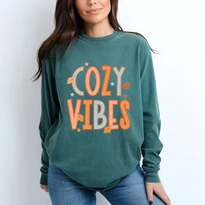 Женская крашеная футболка с длинными рукавами в стиле Cozy Vibes от Distressed