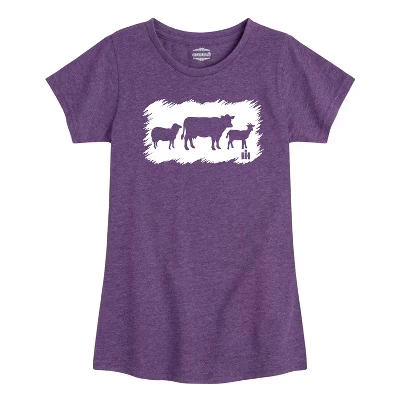 Приталенная футболка с коротким рукавом и графическим рисунком Farm Animal Sketchy