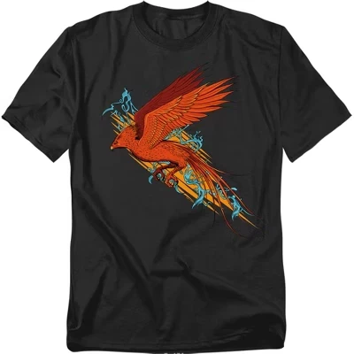 Футболка для взрослых Fawkes The Phoenix In Flight черная
