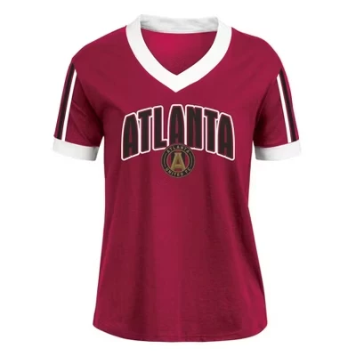 Женская футболка MLS Atlanta United FC с V-вырезом