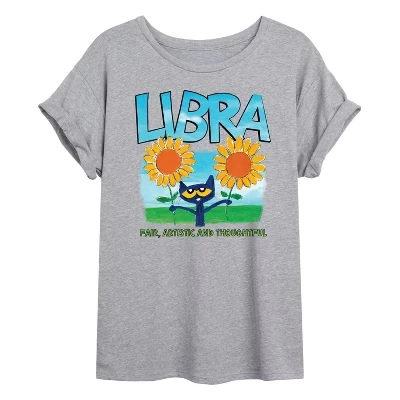 Женская футболка с объемным рисунком Libra Oversize