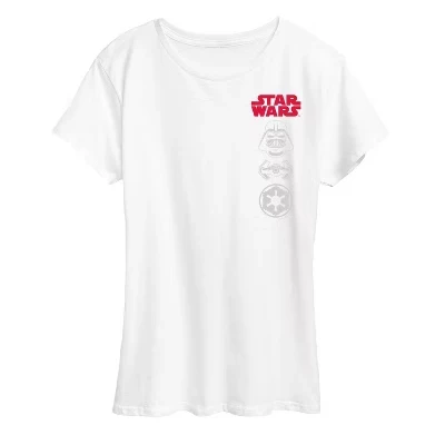 Женская футболка STAR WARS Darth Vader Icons, белая