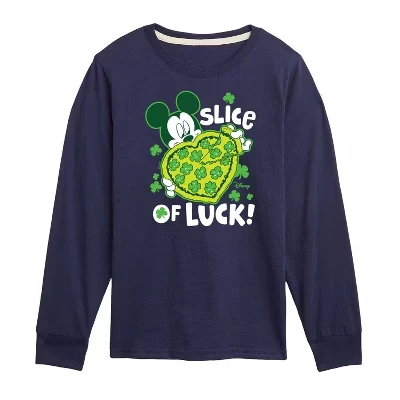 Футболка с длинным рукавом Slice Of Luck с рисунком синего цвета