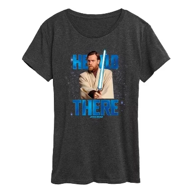 Женская футболка Hello There с коротким рукавом и графическим рисунком heather charcoal