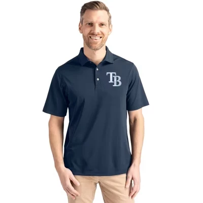 Мужское большое и высокое поло Tampa Bay Rays Virtue Eco Pique из переработанного материала