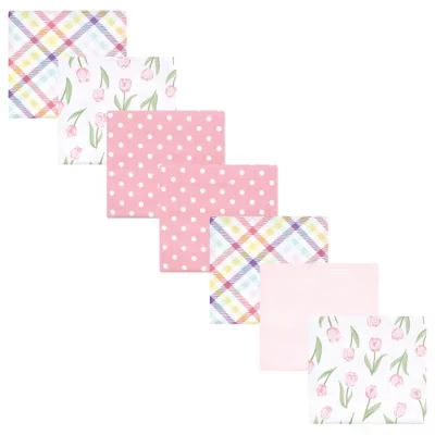 Детские фланелевые одеяла Hudson Baby 7pk blossom tulip