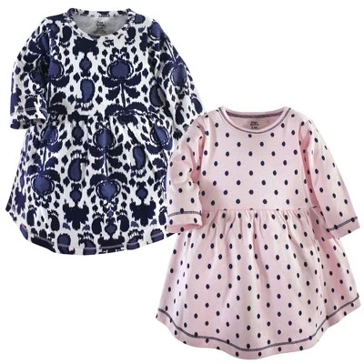 Платья Hudson Baby с длинными рукавами из ткани индиго 2pk