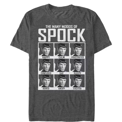Мужская футболка из оригинальной серии Many Moods of Spock 