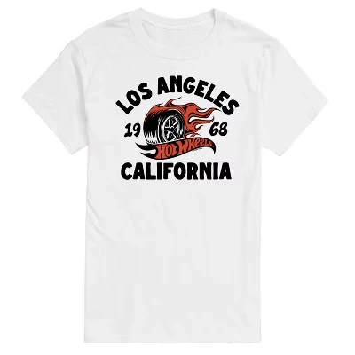 Мужская футболка Los Angeles 68 с коротким рукавом и рисунком, белая