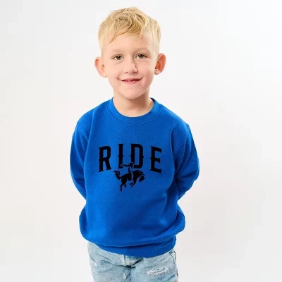 Ride Cowboy Arched - Толстовка с рисунком для малышей royal