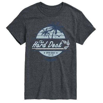 Мужская футболка The Hard Deck с коротким рукавом и графическим рисунком heather charcoal