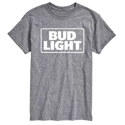 Мужская футболка Bud Light Logo, серый меланж