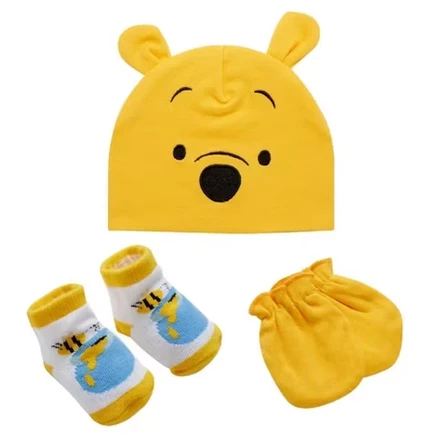 Набор для новорожденного Winnie the Pooh: шапка, носки, рукавички