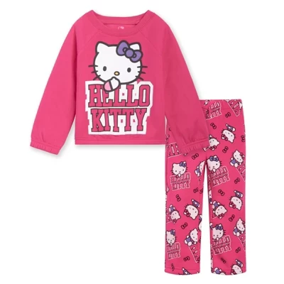 Девочкам набор Hello Kitty — толстовка и брюки, фуксия