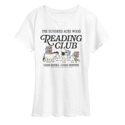 Женская футболка Reading Club с коротким рукавом и рисунком белого цвета