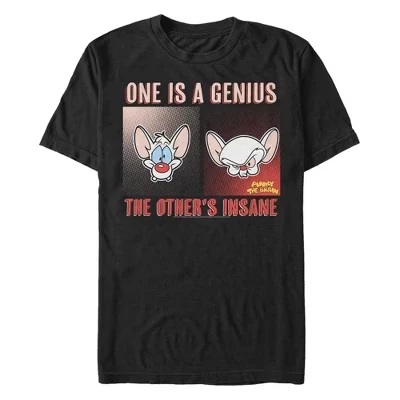 Мужская футболка Genius And Insane черного цвета