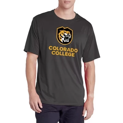 Мужская спортивная футболка NCAA Colorado College с логотипом, антрацитовая
