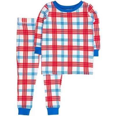 Пижамный комплект lincoln plaid из модальной смеси с длинными рукавами, учитывающий пол, в клетку lincoln