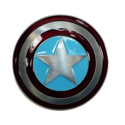 Marvel Мстители Капитан Америка Щит Пряжка для ремня серебряная