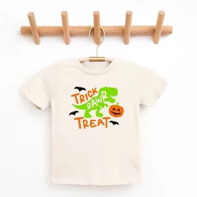 Крем для молодежной футболки с коротким рукавом Trick Rawr Treat