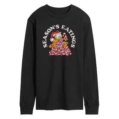 Мужской лонгслив Garfield Seasons Eatings, черный