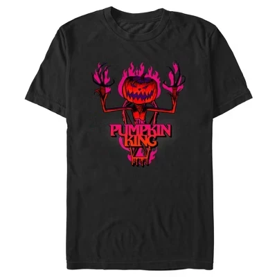 Мужская футболка The Pumpkin King Fire черного цвета