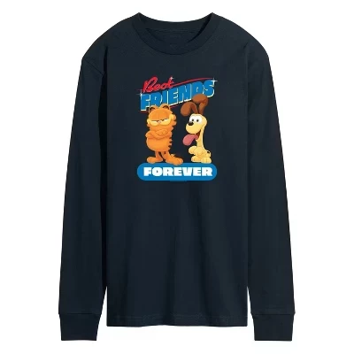 Мужская футболка Garfield с длинным рукавом, синяя