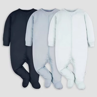 Детская пижама Gerber Sleep N' Play 3 шт., голубая