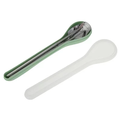 Набор столовых приборов Rose Spoon Набор палочек для еды из двух частей с коробкой в форме ложки 401 Нержавеющая сталь 8,27 