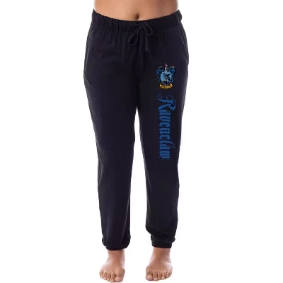 Женские пижамные брюки Ravenclaw House Crest Sleep Jogger Черный черный
