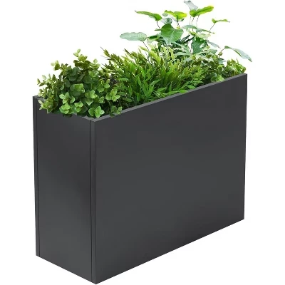 Высокая стальная грядка Truair с решеткой, 91×30×66 см