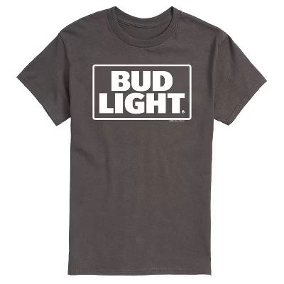 Мужская футболка Bud Light Logo, угольно-серая