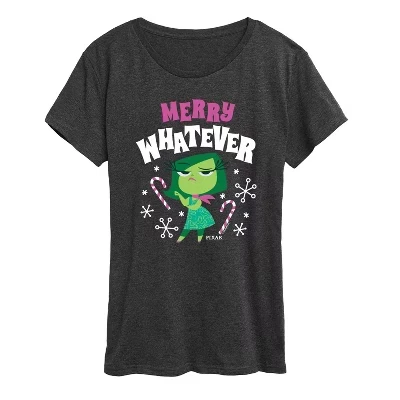 Женская футболка Merry Whatever с коротким рукавом и графическим рисунком heather charcoal