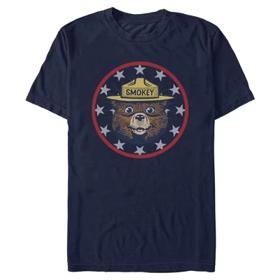 Мужская футболка со значком Smokey Bear Americana